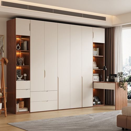 新款全橡木ENF级实木衣柜家用卧室一门到顶现代简约收纳衣厨