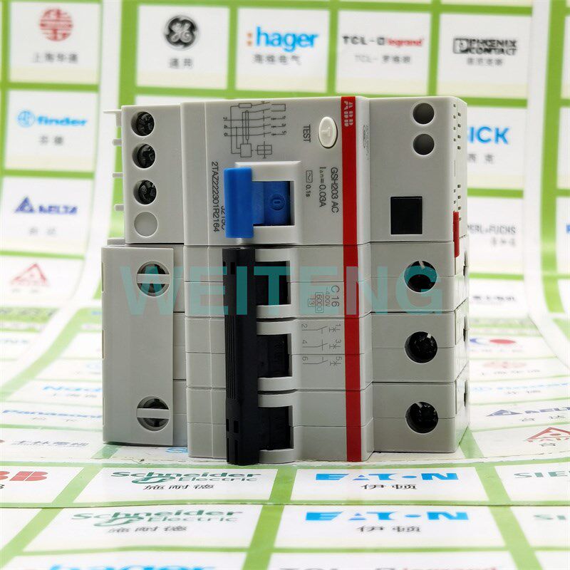 ABB GSH203 AC-C16/0.03 漏电保护空气开关3P三相380V 断路器16A