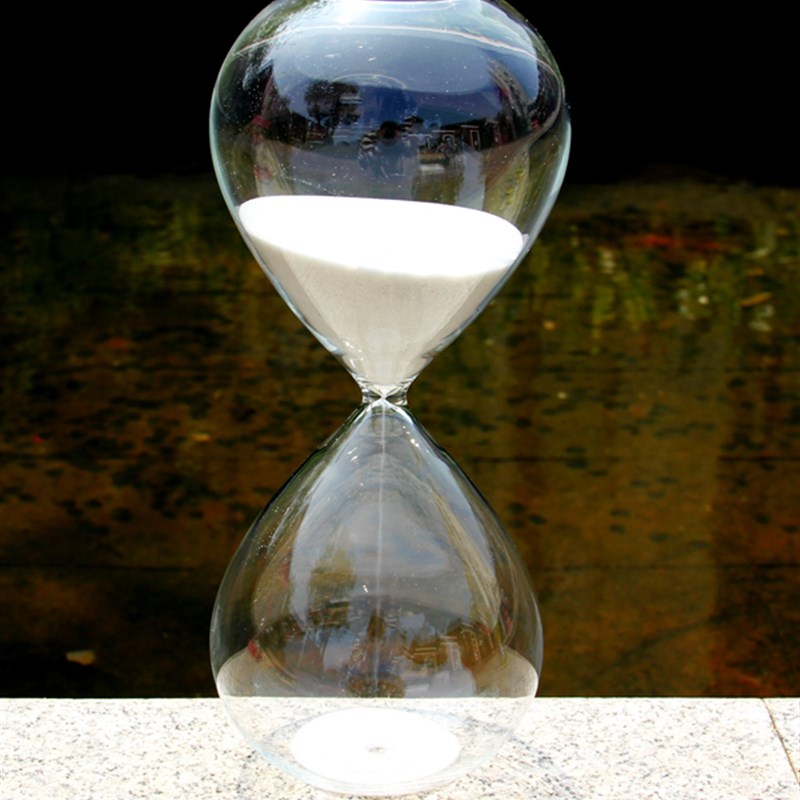 1 2小时大玻璃沙漏120/90分钟招财客厅创意摆件现代沙漏