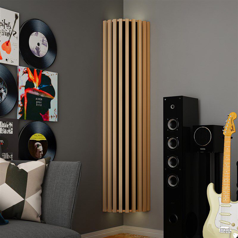 定制录音棚影音室声音扩散板吸收驻波角落低频陷阱琴房吸音板实木