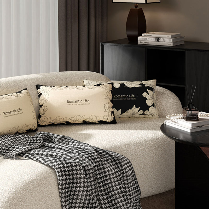 长条睡觉抱枕沙发客厅靠枕奶油风午睡枕头腰垫靠背垫趴睡枕抱枕套