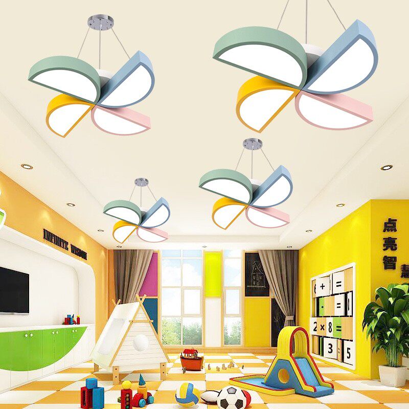 创意风车吊灯LED幼儿园教室卡通造型灯儿童游乐场早教中心过道灯