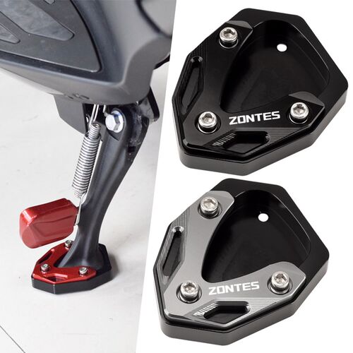 适用于升仕150D改装边撑加大底座 150M侧脚架辅助支架 铝合金配件