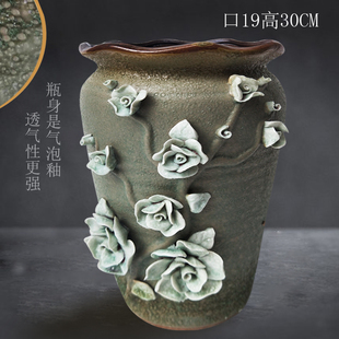 陶瓷多肉花盆绿植大口径高款透气老桩盆创意粗陶多肉便宜大法师盆