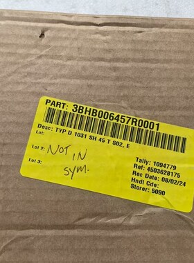 ABB可控硅D1031SH45TS02 原装现货3BHB006457R0001