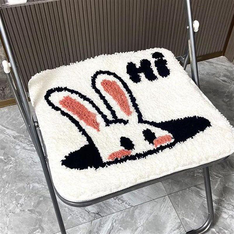 坐垫椅垫可爱兔子卡通坐垫办公室久坐屁股毛绒椅垫学生汽车坐垫,居家布艺,椅垫,淘宝优惠券,粉丝福利购,淘宝优惠卷