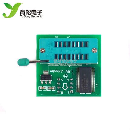 SPI闪存SOP8 1.8V转换座 DIP8转换 平板主板MX25 W25 1.8V转接板