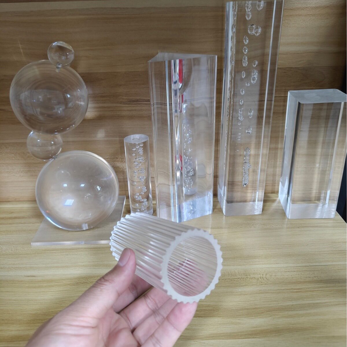 亚克力PMMA条纹管橡塑灯饰配件