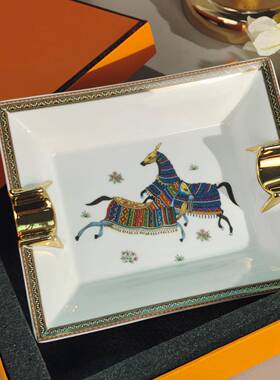 陶瓷烟灰公欧式25685家用客厅高档号缸雪茄烟办室个性创大意潮流