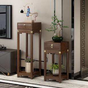 式新中景花架子客621厅地式绿萝花几落室内实木阳台高端花盆架置