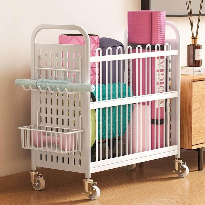 日本瑜伽垫收纳筐带轮运动装备健身器材收纳篮放哑铃窄夹缝置物架,收纳整理,运动器材收纳用具,淘宝优惠券,粉丝福利购,淘宝优惠卷