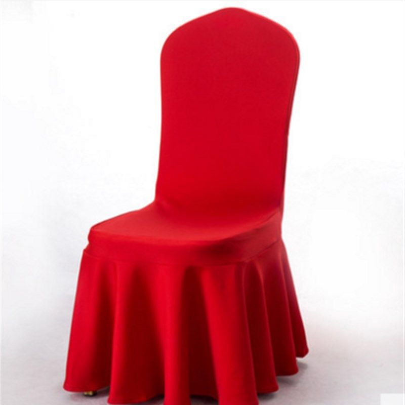 空气层弹力椅套加厚裙摆婚庆椅套太阳裙酒店会议室喇叭裙款宴会椅