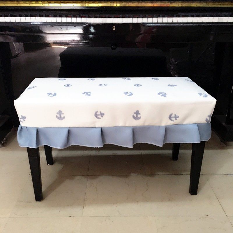 钢琴凳罩琴凳子套双人凳罩田园布艺梳妆凳罩单人升降凳罩坐凳垫罩