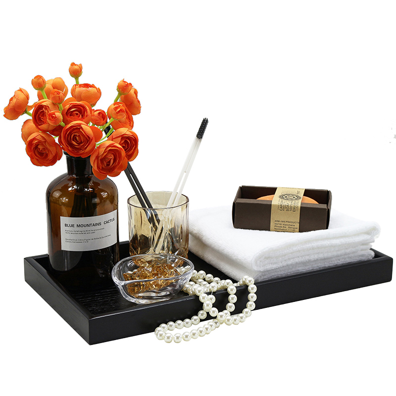 样板房装饰摆件简约现代瓷砖店展厅样板间托盘毛巾套件卫生间饰品