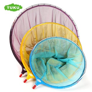 途酷TUKU碳素抄网头30 35 40cm 细网眼溪流沙 抄网筐防挂速干网头