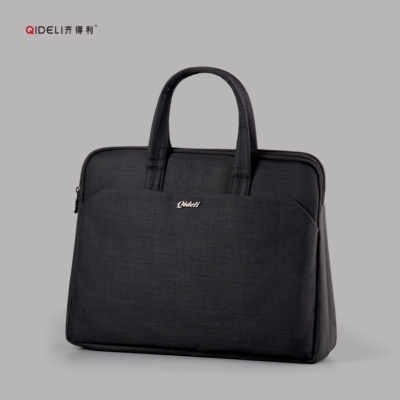 商务公文包手提防水文件体制内办公会议帆布电脑包定制logo大容量