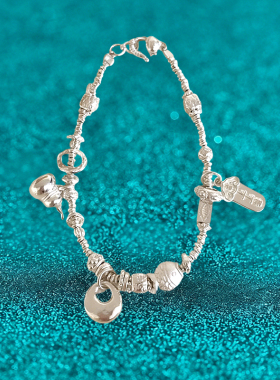 925银手链女月光石铃铛小众设计高级感银饰手环