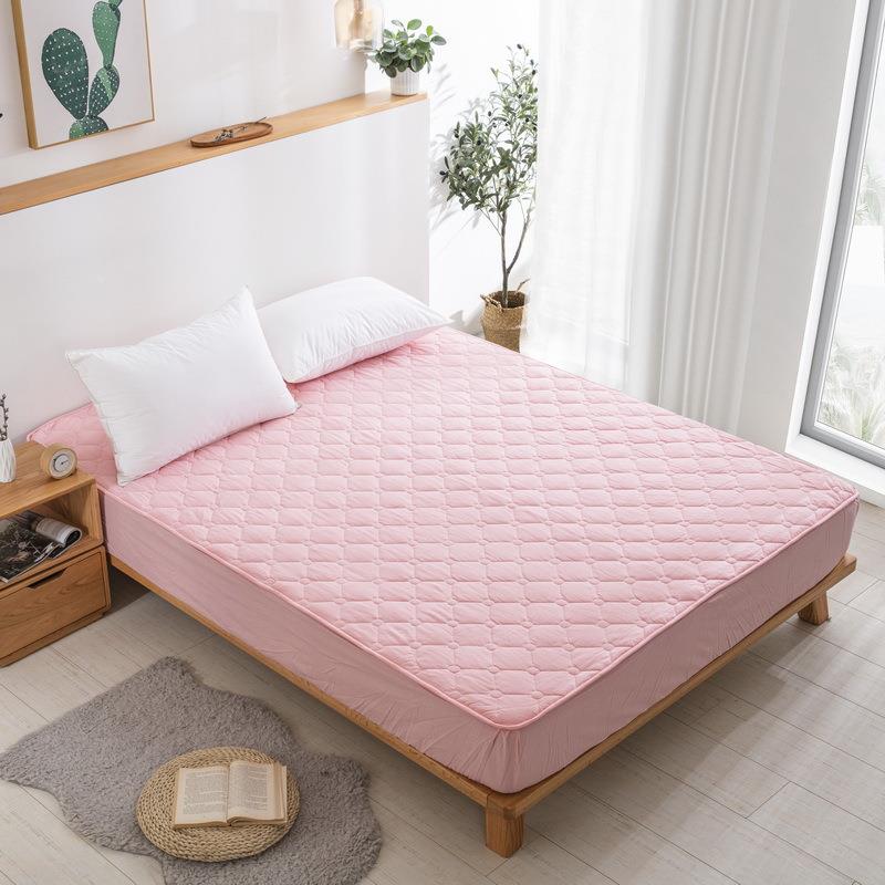 厂直素色水洗棉646床笠单人双人床罩床家单防尘保护床垫床上销用