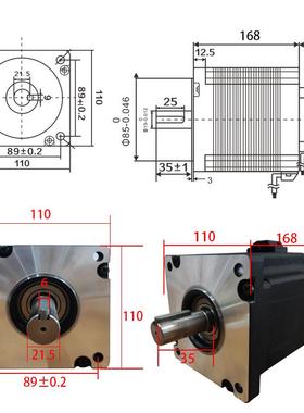 奇无刷直电机沃310V3高压110000转150流0低W三相无刷电机高速噪音