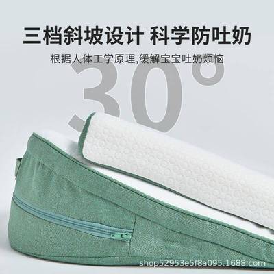 ECG德国2溢026爆款生婴儿防椎奶呛奶床中床新宝宝护脊靠垫斜坡垫