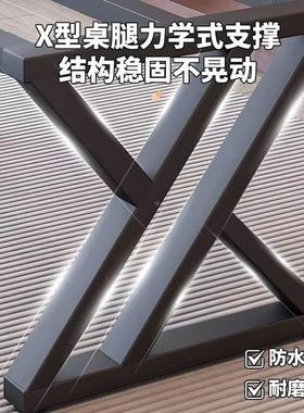 桌烤漆公桌脑会议餐桌电桌脚岩板GHQ桌支腿撑架餐台茶几脚铁办艺