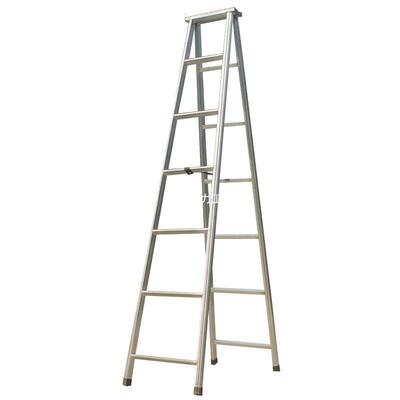 梯子NUW加宽加厚人梯多功能镀锌铁两用梯直用梯冲压字叠家伸缩折