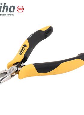 德国wia0威汉子弯嘴钳5寸进口防静电ES弯嘴钳防D弯头尖嘴h钳电子