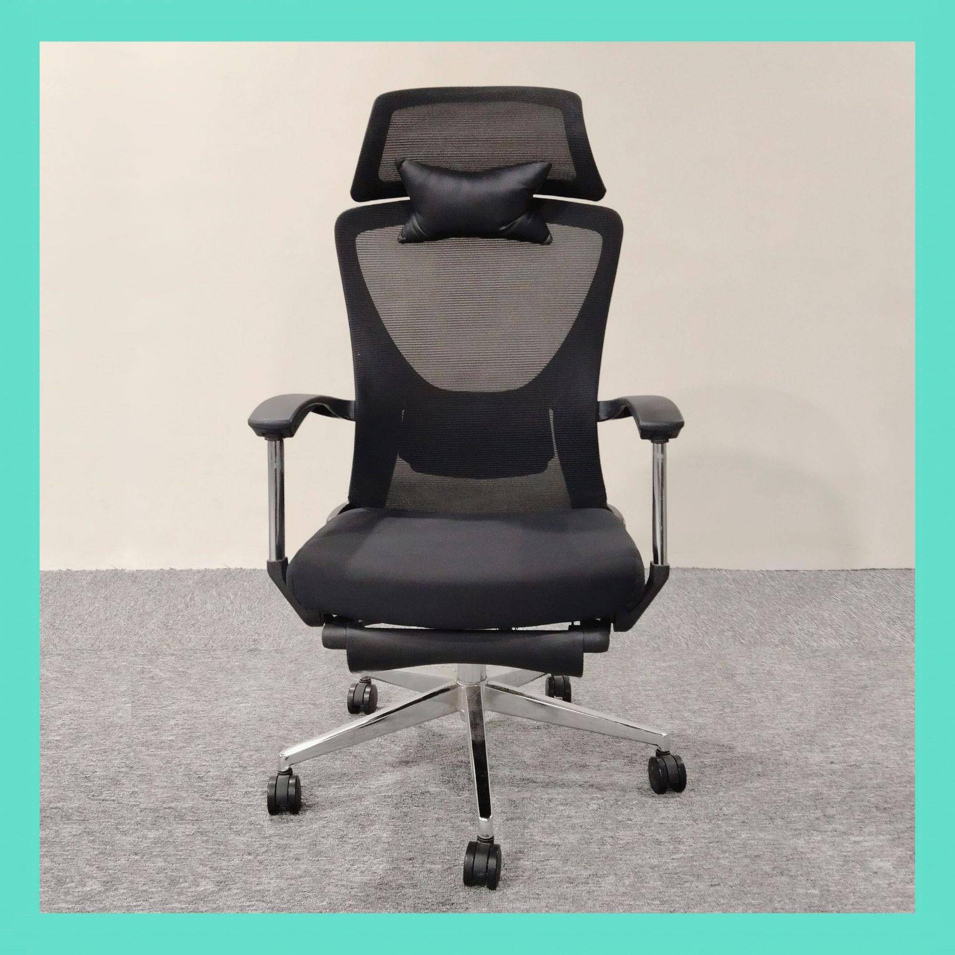 公椅人体工学午休可RQE躺带脚踏办公椅办脑经理椅主椅管职员椅电