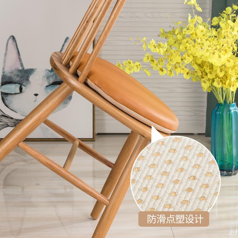 地天台悦先圆形HIE记忆棉坐垫办椅台垫吧卡座上座垫公久坐皮质防