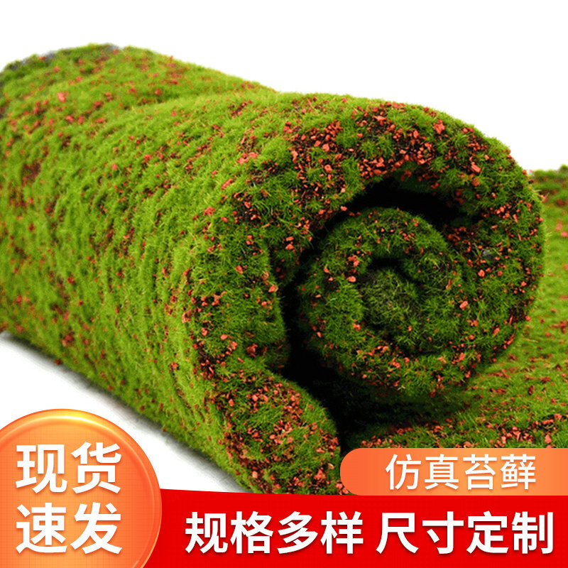 仿真绿植人造苔藓室内造景假青苔草皮植物墙微景观草坪裂纹苔藓