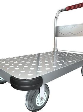 工便折携地办货公家ltao1007用搬运车快递仓库钢板手推车小推车拉