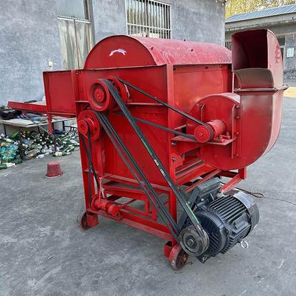 多功能麦芋子脱粒机小麦水稻下脚料加工脱粒机水稻尾巴脱粒筛选