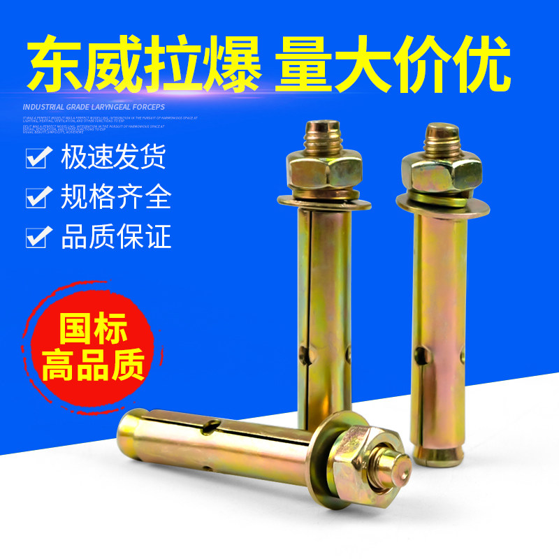东威牌膨胀螺丝镀锌铁拉爆螺钉爆炸罗丝膨胀螺栓M6M8M10M12国标