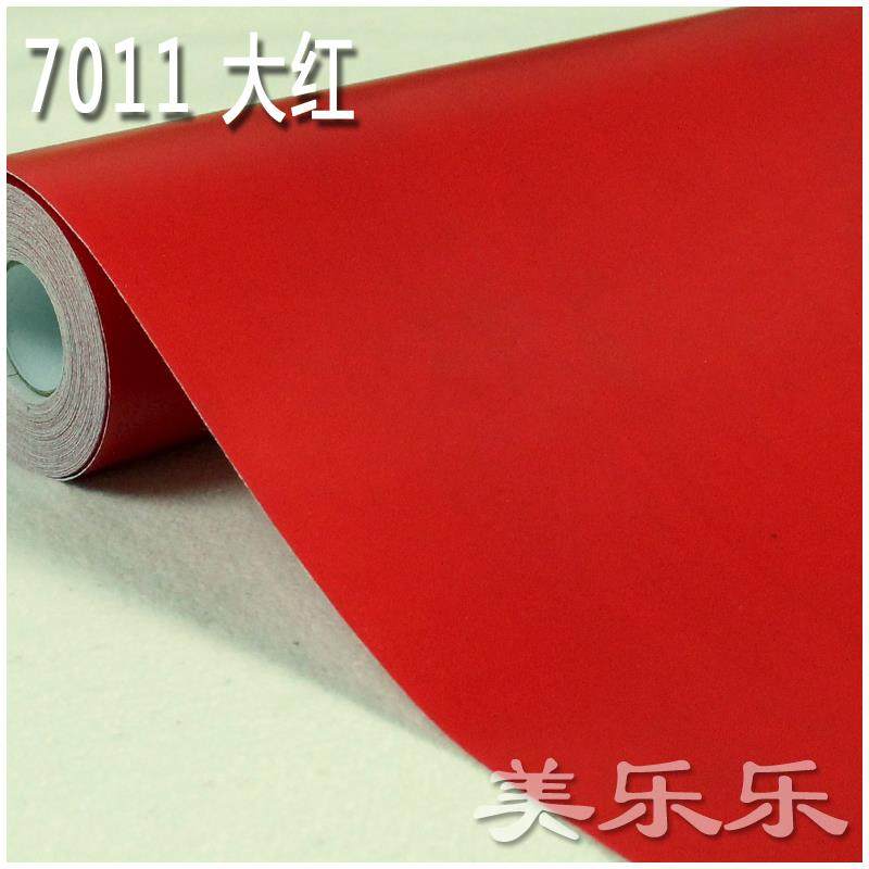 防水PVC自粘墙纸壁纸 加厚即时贴广告刻字纸家具衣柜翻新纯色红色,家居饰品,软装墙贴,淘宝优惠券,粉丝福利购,淘宝优惠卷