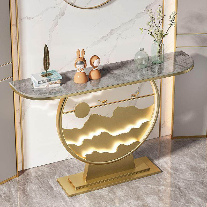 新中式靠现代简约墙玄桌家用入OFL户关过道岩板端台景发光轻奢风,鲜花速递/花卉仿真/绿植园艺,其它园艺用品,淘宝优惠券,粉丝福利购,淘宝优惠卷