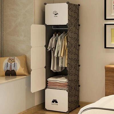 红衣柜小网型出租屋济型衣子服柜储衣柜58401放单人衣服的置物柜2