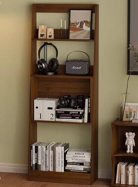 美式柜收子物床书NOF架展示架中头古置架客厅落地多层纳复古超薄