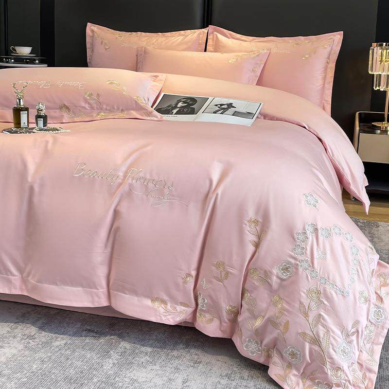 轻2025新款奢全棉粉红绣色四件套JKI10纯棉床单花被套家纺床上用,鲜花速递/花卉仿真/绿植园艺,其它园艺用品,淘宝优惠券,粉丝福利购,淘宝优惠卷