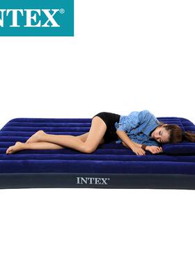 inext64757充气床垫线拉内空气床深植蓝绒空气床单室95728人加厚