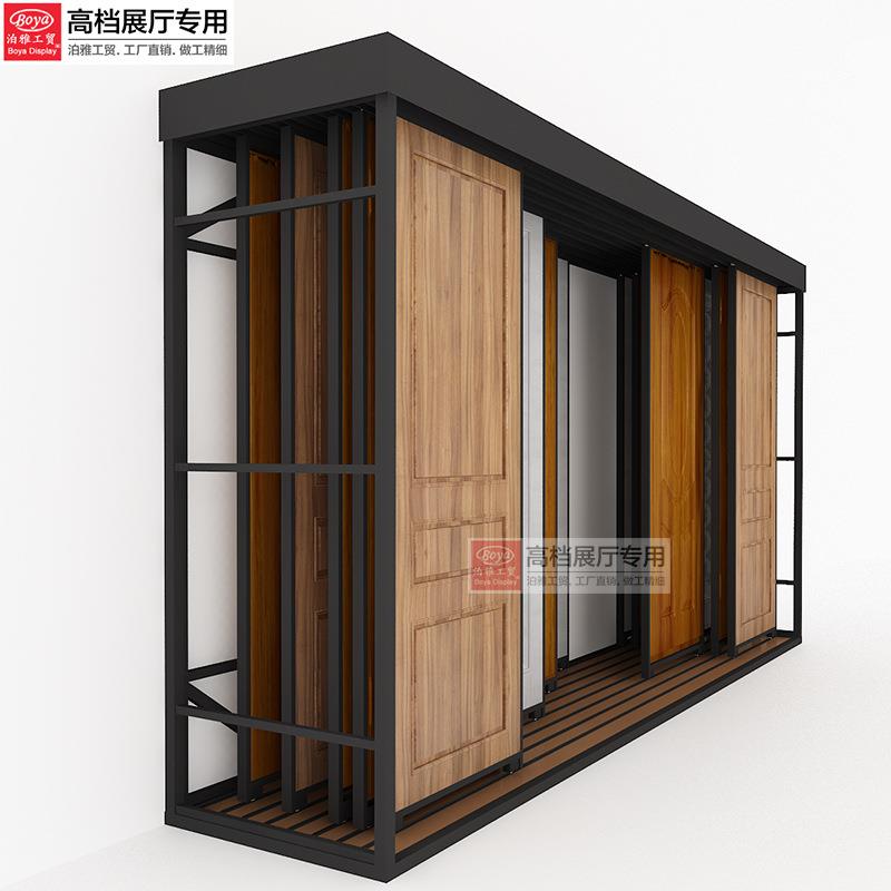 雅MM006工地板防盗门功能立式多样品推拉展泊示架瓷砖展架贸木门