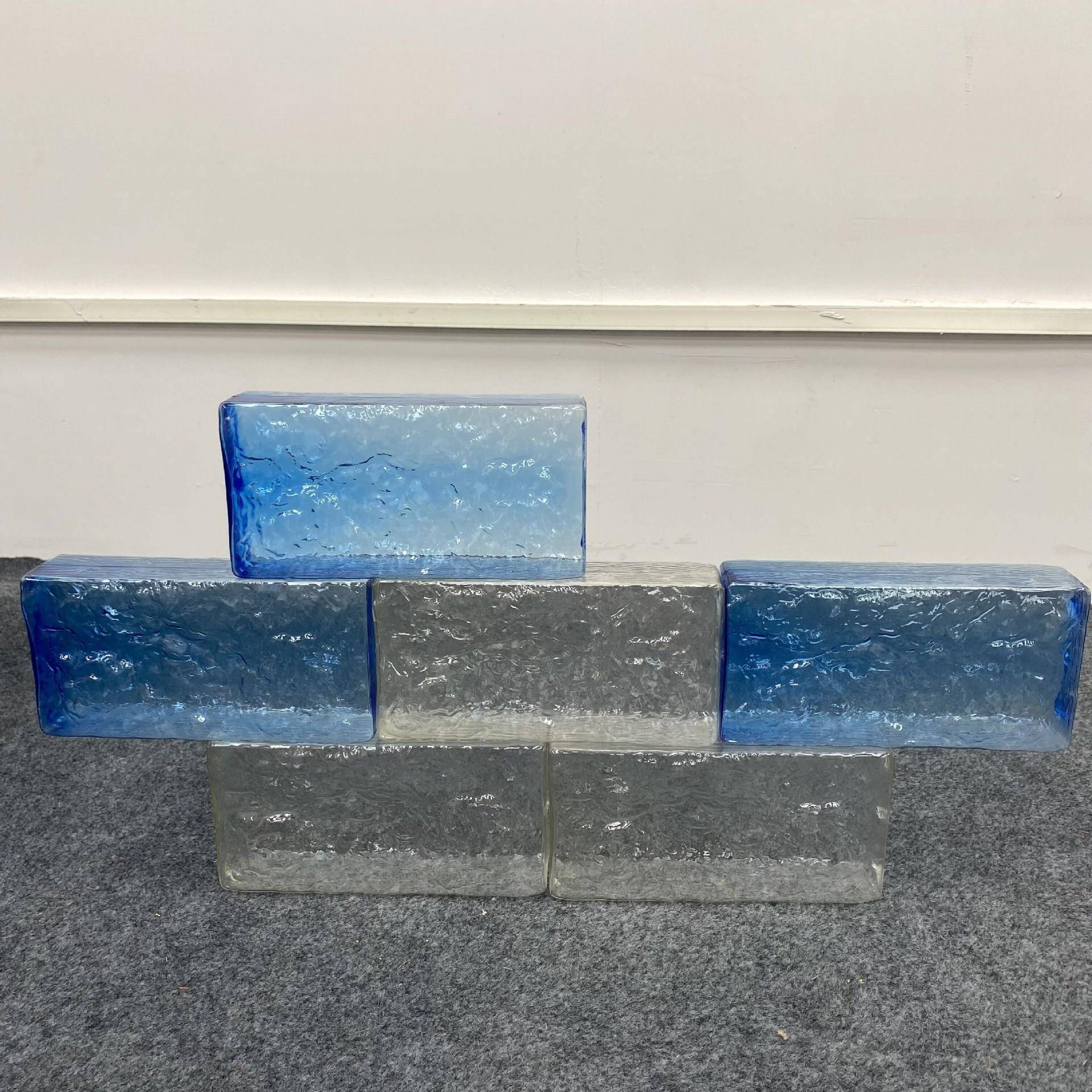 透塑明磨砂水晶砖料方形空645断心砖背景玄关隔墙砖婚礼场现景布