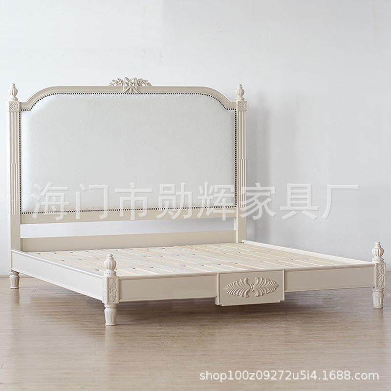 美式新古典1.5布1.t-9749568米卧室艺人双床法式雕实木花床