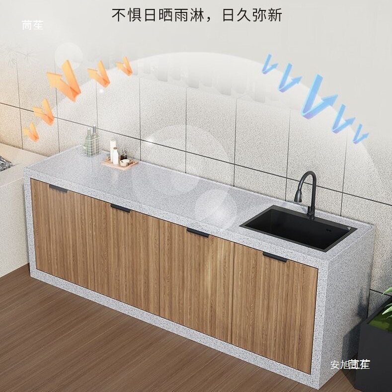 可定庭院铝合金柜门户外橱柜门室外防水金属格栅门百叶门铝艺