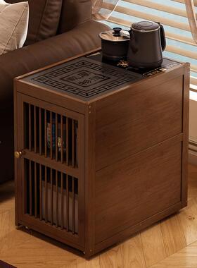 新中HOQ式动小茶移客厅沙桌发泡茶边几简约茶水柜小茶户型茶车带