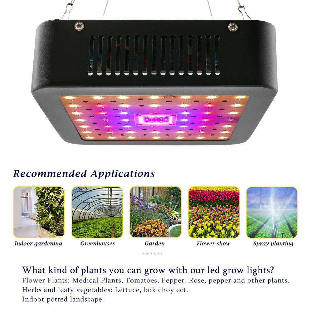 全光ZW0286-谱LED种灯灯集成LED植物灯60w室内大棚花圃植0物生长