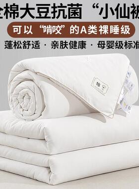新款944A款类大豆被子拉链套二合一被子母纤维冬被加厚被棉被芯