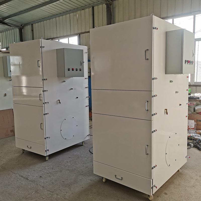 工业移动器柜式脉冲滤筒除尘器尘集尘立318式化烟尘净粉设备5.5Kw