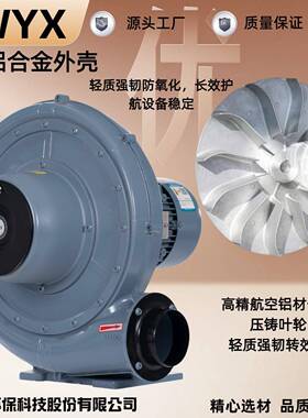 透浦式中压鼓风机TEEYWYX4KW管道增压吹X吸风尘C-150机A热风配套