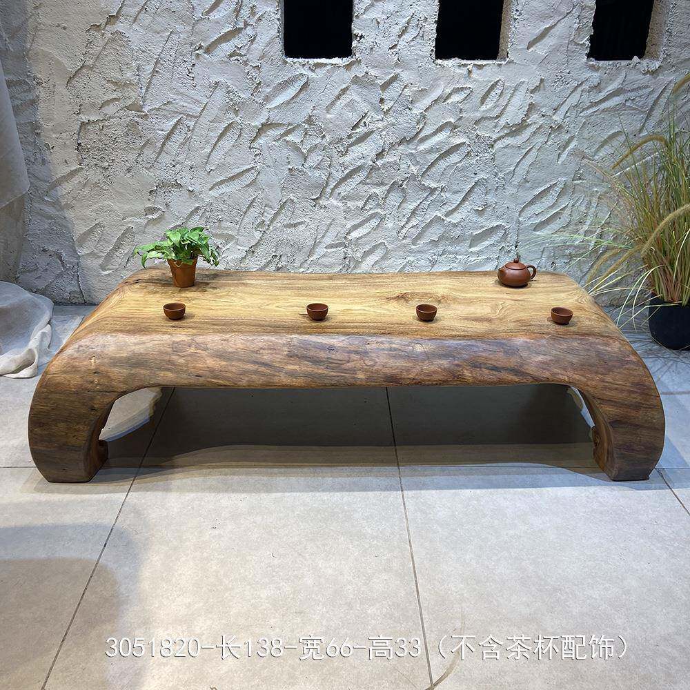木茶几边几原木根茶台桌民宿风ASZ边长方形榻榻米茶桌飘窗实茶雕