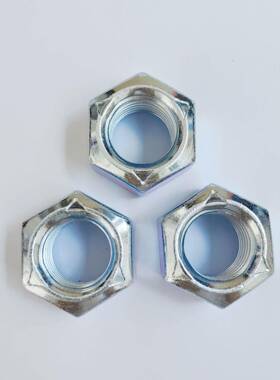 IN98M紧0v六角全金属D压点锁螺母1010级蓝白锌无品牌/现货